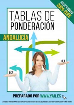 Ponderaciones Andalucía 2024-2025