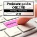 Preinscripción universidad online 2025