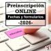 Preinscripción universidad online 2026
