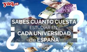 ¿Sabes cuánto cuesta estudiar en cada universidad de España?