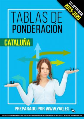 Portada tablas de ponderación Cataluña 2025-2026