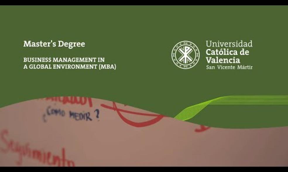 UCV | Master's Degree in Business Management in a Global Environment