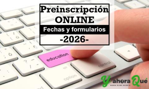 Preinscripción universidad online 2026