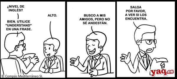 Cómic sobre Selectividad e inglés