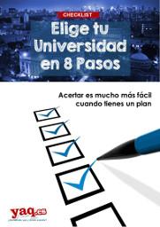 Cómo elegir universidad: checklist