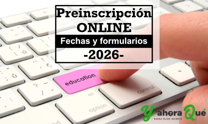 Preinscripción universidad online 2026